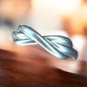 Tiffany & Co Silver Infinity Knot Ring 6.5